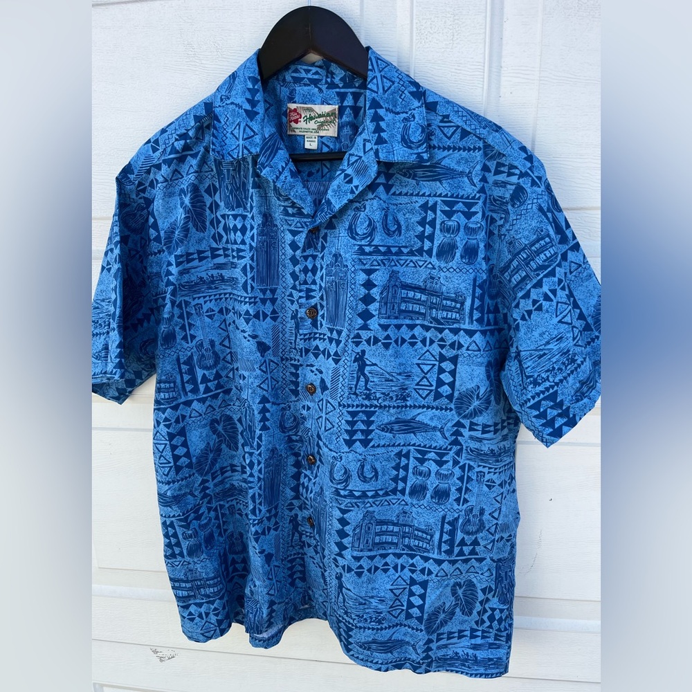 Women's Hilo hattie the hawaiian original button down shirt L